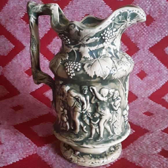 Antique Gothic Pitcher with Embossed Figures - Picture 2 of 8